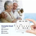 thumbnail image 4 of Cruise Power Strip No Surge Protector with USB, Multi Plug Outlet Extender 3 Outlets and 3 USB Ports(1 USB C), Cruise Essentials Wall Outlet Splitter for Cruise Ship Travel Home Office, 4 of 7