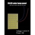 thumbnail image 4 of 3.2/3.7V 5W Tablero Lámpara 2835 SMD 35LED Tablero Panel Solar para Lámpara Pared para Césped, 4 of 9
