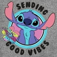 thumbnail image 2 of Boy's Lilo & Stitch Sending Good Vibes Performance Graphic Tee Charcoal Heather Large, 2 of 4