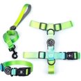 thumbnail image 1 of LAICAIW Dog Collar Harness and Leash Set Green Color, Adjustable Lightweight Pet Harness & Leash, Fashionable Comfortable no Pull Rope Set for Small & Medium Dog, 1 of 7