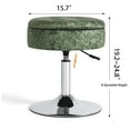 thumbnail image 3 of Homebeez Storage Ottoman Vanity Stool,360°Swivel Height Adjustable Foot Stool,Modern Accent Stools for Bathroom Living Room, 3 of 9