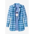 thumbnail image 5 of Woman Within Plus Size Two-Piece Flannel Shirt And Tee, 5 of 5