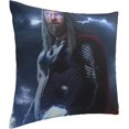thumbnail image 2 of Soft and Comfortable Thor Cushion Covers 45 X 45 Cm Square Throw Pillowcases For Sofa Bedroom With Invisible Zipper 18 X 18 Inch Double-Sided Printing(Without Filler), 2 of 5