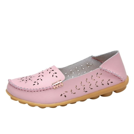 KELINFONG Womens Loafers Casual Flats Shoes Slip on Penny Loafers Fashion Cute Moccasins Driving Shoes