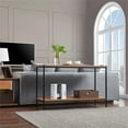 thumbnail image 2 of Pemberly Row Wood Console Table with Storage Shelf in Oak Brown, 2 of 6