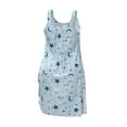 thumbnail image 7 of Nightgown for Women Plus Size Sleeveless Gown Sleepwear Soft Tank Sleepshirts Scoopneck Wide Strap Sleep Dress, 7 of 7