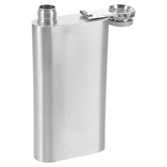 BESTYASH Bouteille de Poche en Acier Inoxydable Argent Lot de 1 pour Transporter de l'Eau