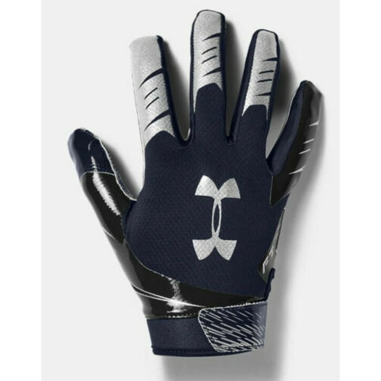 Navy blue under sale armour football gloves