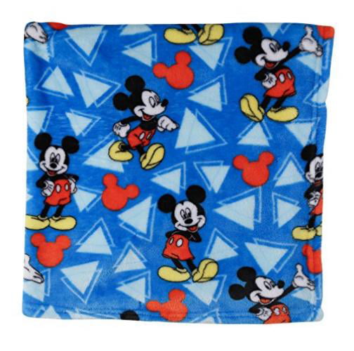 Details about   Disney's Mickey Mouse Plush Blankee Blue 15.5" by 15.5" Brand NEW 