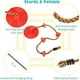 thumbnail image 3 of Swing Climbing Rope for Kids, 6.5ft Climbing Rope with Platforms Disc Swing Rope with Tree Strap Swing Rope Sets for Backyard Outdoor Disk Seat for Swingset Play & Swing Sets for Kids, Red, 3 of 5