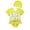 Yellow, variant on Girls Floater Swimsuit Dress Style Bathing Suit For Toddler Summer Pool Beach Water Play Training Outfit With Buoyancy Aid