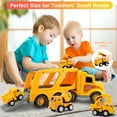 thumbnail image 5 of Kids Toys Car for Boys: Boy Toy Trucks for 1 2 3 4 5 6 Year Old Boys Girls | Toddler Toys 5 in 1 Carrier Vehicle Construction Toys for Kids Age 1-2 2-4 3-5 | Birthday Party Boy Gifts for Kids, 5 of 8