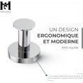 thumbnail image 2 of Perchero magnético para colgar abrigos y bolsos, 4 ganchos de pared cromados extremadamente fuertes, perchero para puerta con un raro imán de metal de neodimio, ganchos para puerta de frigorífico, 2 of 5