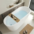thumbnail image 3 of Vanity Art 67" x 31" Acrylic Freestanding Bathtub Contemporary Soaking Tub with Overflow and Pop-Up Drain, VA6521, 3 of 8