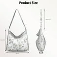 thumbnail image 3 of Nature Inspired Botanical Tote | Lightweight Travel Handbag | Multi-Pocket Organization, 3 of 5
