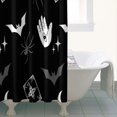 thumbnail image 4 of Black Gothic Hand Spider Pattern Shower Curtain 36"x72" ,Bathroom Decorative Shower Curtains Set with 12 Hooks,Modern Waterproof Washable Shower Curtain, 4 of 6