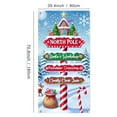 thumbnail image 2 of Christmas Door Cover 35x71 Inch Winter Christmas Door Banner Holiday Decoration Indoor Outdoor Christmas Backdrop Door Hanging for Porch Wall Home Party Seasonal Photo Background, 2 of 2