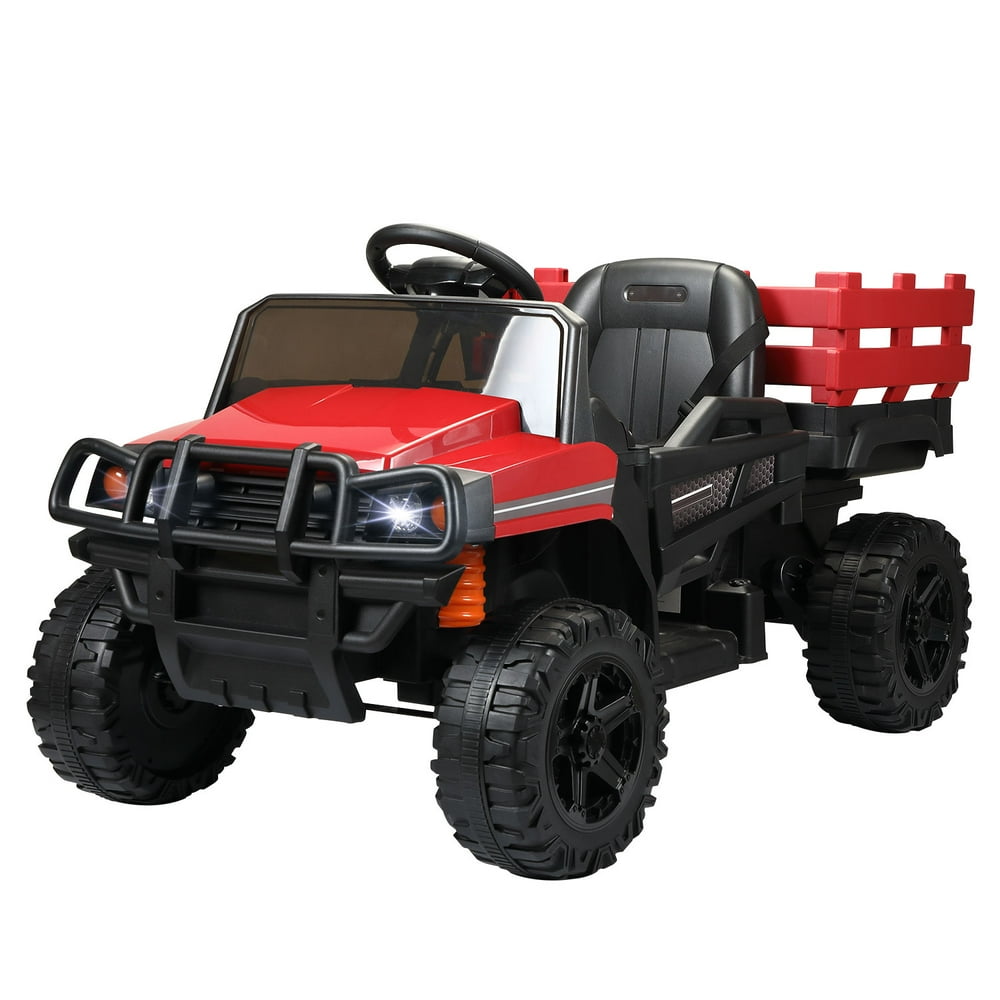 Private Jungle Electric Tractor with Remote Control, Kids Ride on Tractor with Trailer - Walmart