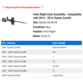 thumbnail image 2 of Front Right Strut Assembly - Compatible with 2014 - 2016 Toyota Corolla 2015, 2 of 2