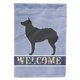 thumbnail image 1 of Bandera de bienvenida de lona Caroline's Treasures Perro croata tamaño grande multicolor BB5525CHF, 1 of 1