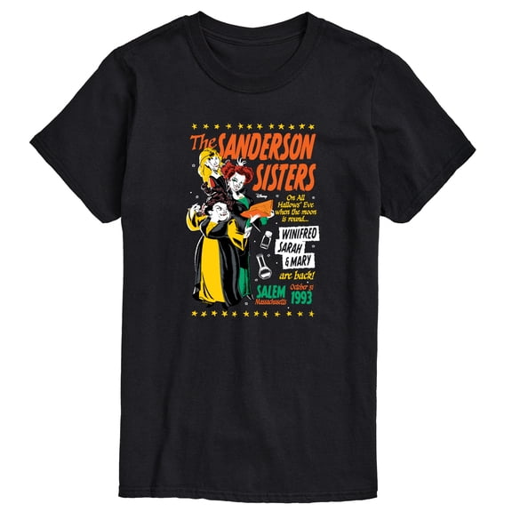 Hocus Pocus - All Hallows Eve Poster - Men's Short Sleeve Graphic T-Shirt
