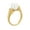 gold, variant on Women's Stainless Steel Personalized Vintage Shell Pearl Ring Gold Size 8