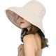 thumbnail image 1 of Sombrero para el sol para mujer con ala ancha plegable con protección UV, 1 of 1