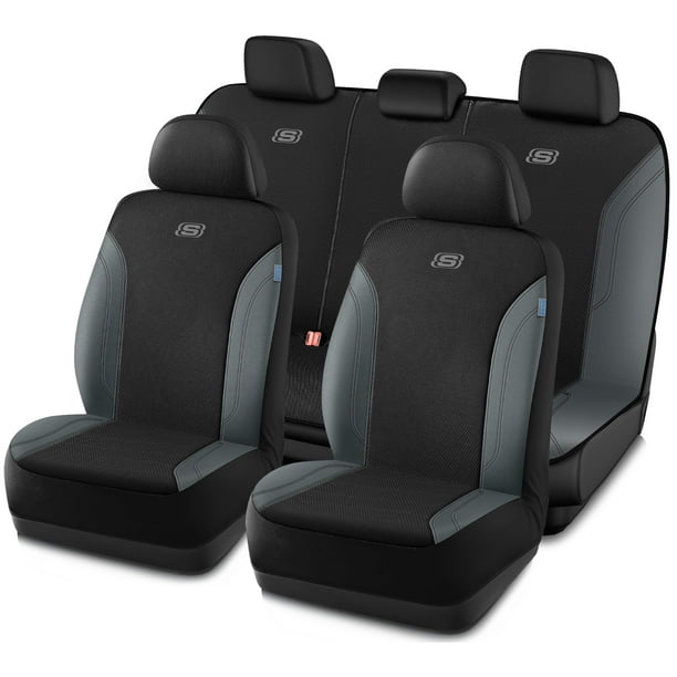Juego completo de fundas de asiento para vehículos Skechers Work Leather Oxford