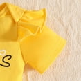 thumbnail image 5 of Infant Girls Outfits 2 Piece Set Ruffles Short Sleeve Letter Bodysuit Romper Heart Prints Love Heart Shorts Summer Clothes Kids Clothing Set Size 9-12 Months, 5 of 8