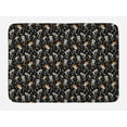 thumbnail image 1 of Skeleton Bath Mat, Humorous Dancing Halloween Party Musical Notes and Stars, Plush Bathroom Decor Mat with Non Slip Backing, 29.5" X 17.5", Charcoal Grey Multicolor, by Ambesonne, 1 of 2