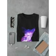 thumbnail image 3 of Chihuahua Cool Galaxy Graphic Silhouette Men Black T-Shirt, Male Medium, 3 of 4