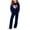 Navy, variant on Girls' Clothing Sets Solid Color Crewneck Sweatshirt and Wide Leg Sweatpants Jogging Suits 2 Piece Girls Fall Outfits 7-15 Years