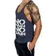 thumbnail image 4 of Kalauyu Y-Back Workout Tank Tops, Athletic Muscle Gym Tank Tops, Fitness Bodybuilding Sleeveless T-Shirts, 4 of 5