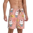 thumbnail image 2 of Sikiie Rabbit So Cute Mens Pajama Shorts, Lightweight Lounge Pant with Pockets Soft Sleep Pj Shorts for MenXX-Large, 2 of 6