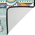 thumbnail image 4 of Coolnut Lightweight Soft Area Rugs 31x20 Inch, Cute Llama On Ethnic Back Floor Mat Doormat for for Rooms Entrance Hardwood Floor Living Room Nursery Rugs, 4 of 6