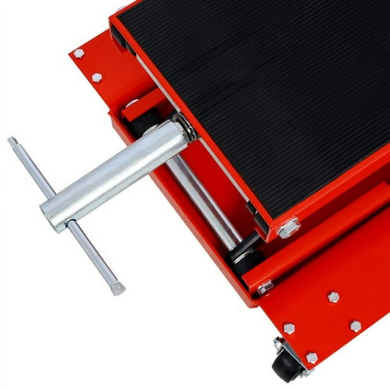 Motorcycle Lift with Dolly Jack, 1100lb Scissor Lift Jack Wide