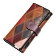 thumbnail image 2 of Cartera larga para mujer, monedero con cremallera, bolsillo multicolor de piel sintética, bolsillo para dinero en efectivo estilo D, 2 of 9
