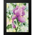 thumbnail image 2 of Holden, Jennifer 12x14 Black Modern Framed Museum Art Print Titled - Purple Iris, 2 of 5