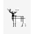 thumbnail image 3 of Straatsma, Leah 12x14 Black Modern Framed Museum Art Print Titled - Tartan Deer, 3 of 5