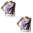 thumbnail image 2 of Qarigey Transpirable y cómodo Halter Top Mujeres Love - Para el verano Camiseta Top Tops Mujeres Tank Tops Camisola Sexy Ligero A37 Púrpura L A37 Púrpura L 2Conjunto, 2 of 6
