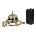 thumbnail image 5 of Large Vintage Antique Style Ornate Floral Victorian Brass Front Desk Hotel Bell, 5 of 8