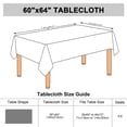 thumbnail image 7 of PiccoCasa Tablecloth Dining Table Cover Protector Indoor Burgundy 59 x 83 Inch, 7 of 7