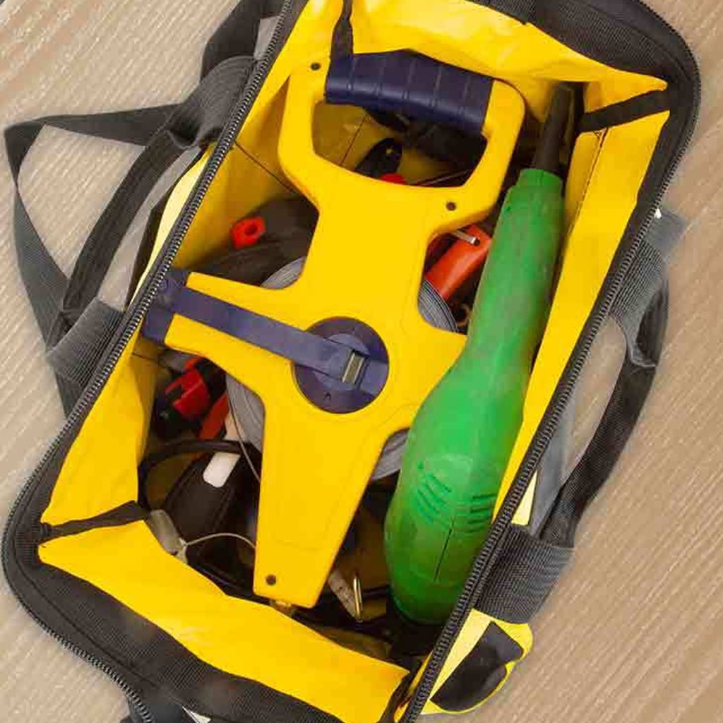 Professional Tool Bag Waterproof Canvas Tool Bag Heavy Duty Tool Bag for Technicians DIY Enthusiasts & Home Repairers