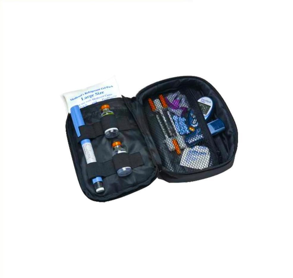 Portable Insulin Cooler with Temperature Display EVA Hardshell Waterproof Medical 