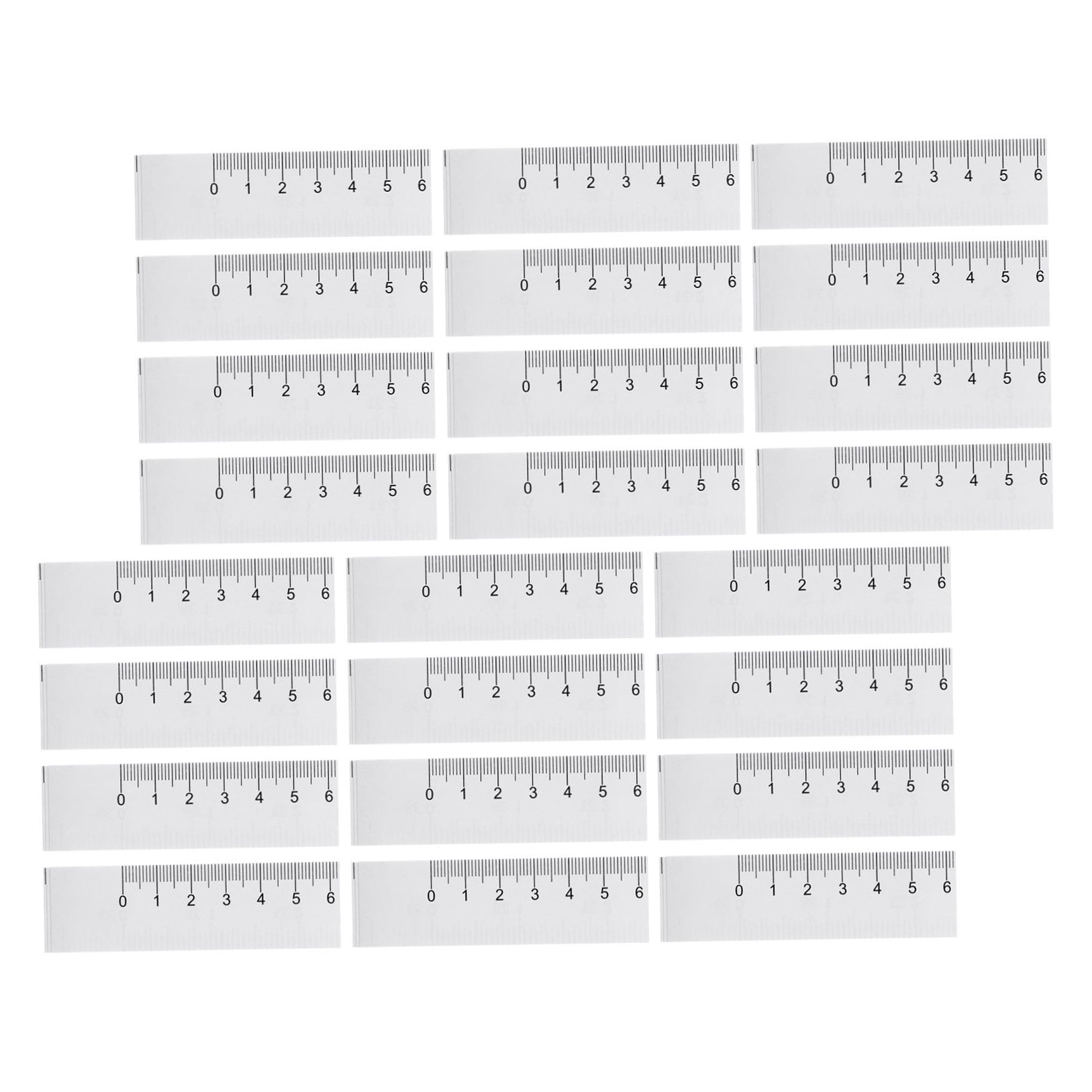 HONMEET 150Pcs Flexible Double Sided Paper Tape Measure White Roll for Body Measurement and Classroom Use