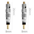 thumbnail image 2 of Reemplazo de válvula desmontable Presta Core para bicicleta Bike Silver 2pcs, 2 of 9