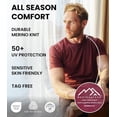 thumbnail image 4 of Merino.tech Mens Lightweight Merino Wool Short Sleeve T-Shirt Medium, Perfect Grey, 4 of 7