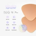 thumbnail image 5 of Nipskin Women's Triangular Silicone Nipple Covers, Reusable Adhesive, Matte Finish, Cappuccino, 1 Pair, 5 of 11