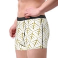 thumbnail image 4 of Naloa White And Gold Geometry Print Mens Underwear - Boxers for Men, Classic Briefs for Men, 4 of 9