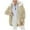 Beige B, variant on Edvintorg Trench Coat Women Casual Plus Size Outwears Winter Warm Loose Plush Zip Hooded Jacket Coats Red S